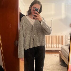 Abercrombie cable knit cardigan